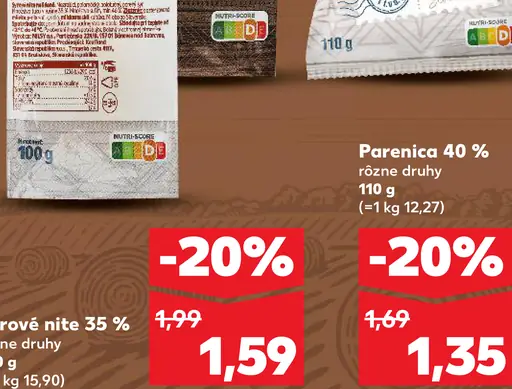 K-Classic z lásky k tradícii parenica neúdená 40 % rôzne druhy