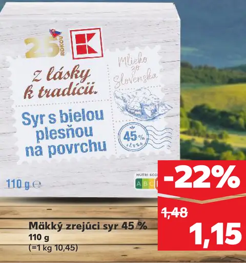 Z lásky k tradícii syr s bielou plesňou na povrchu