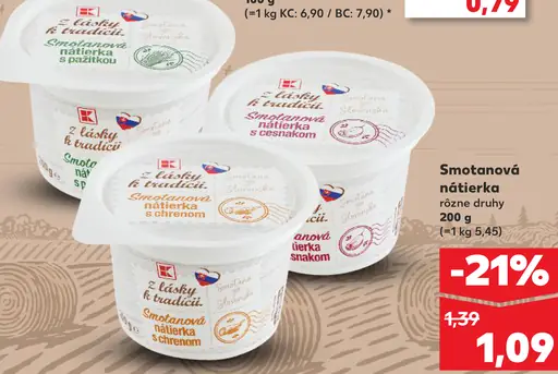 Z lásky k tradícii smotanová nátierka rôzne druhy