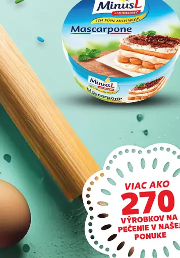 Minus L Mascarpone delaktozované