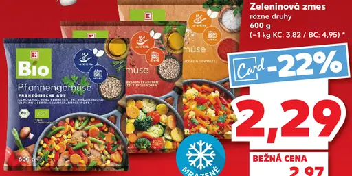 K-Bio Zeleninová zmes mrazená