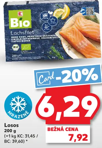 K-Bio losos filet mrazený