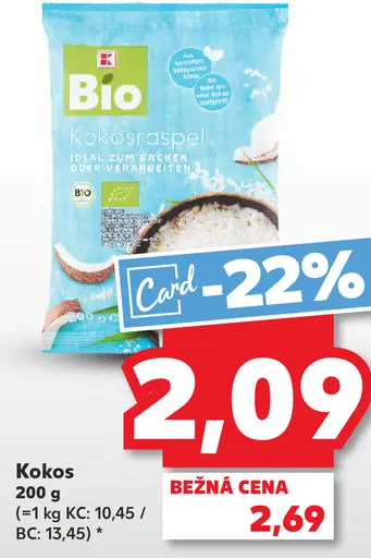 K-Bio kokos strúhaný