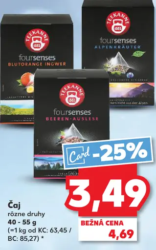 Tekanne Foursenses čaj