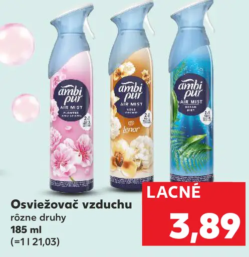 Ambi Pur osviežovač vzduchu rôzne druhy