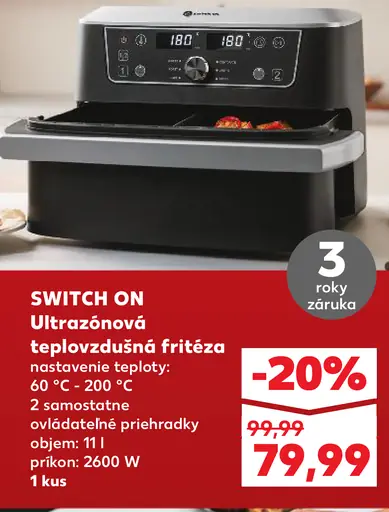 Switch On Ultrazvuková teplovzdušná fritéza