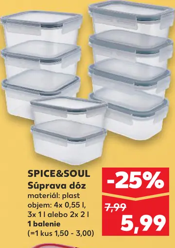 SPICE&SOUL Súprava dóz