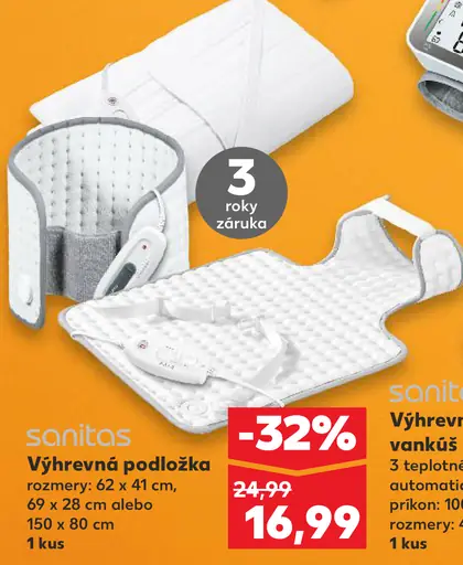 Sanitas Vyhrievacia podložka