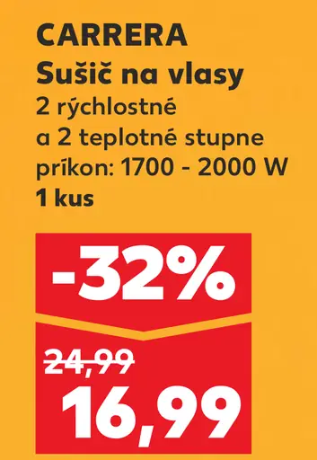 Carrera Sušič na vlasy