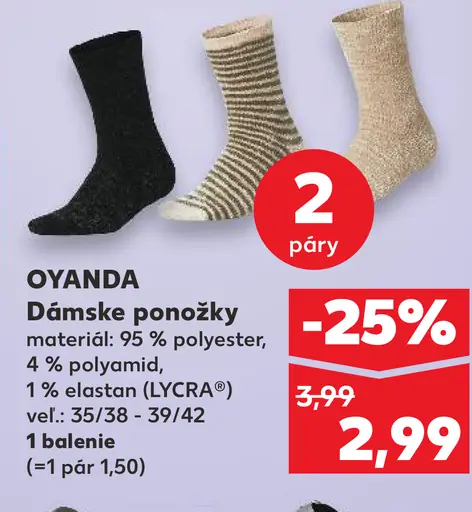Oyanda Dámske ponožky