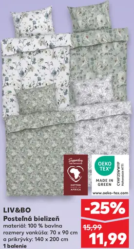 LIV&BO Posteľná bielizeň
