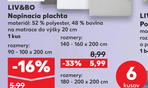 LIV&BO Napínacia plachta