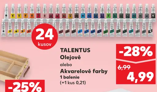 Talentus Akrylové, akvarelové alebo olejové farby