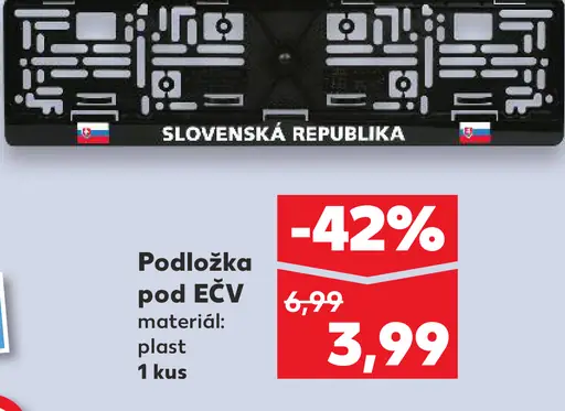 Podložka pod EČV plastová