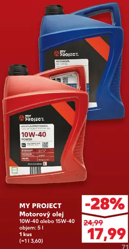 My Project Motorový olej 10W-40