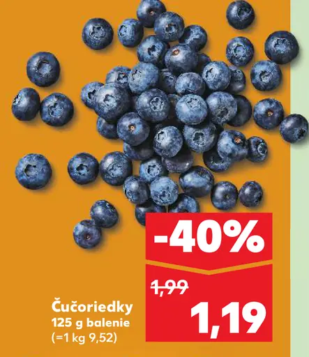 Čučoriedky čerstvé