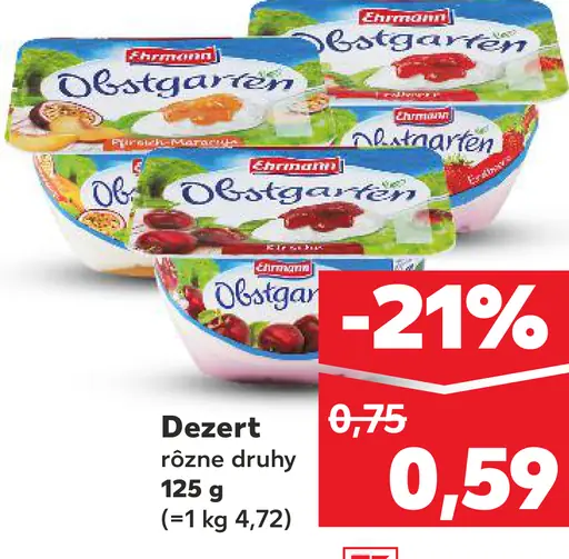 K-Classic dezert rôzne druhy