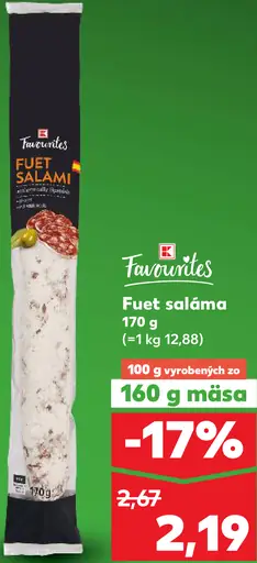 K-Favourites Fuet saláma