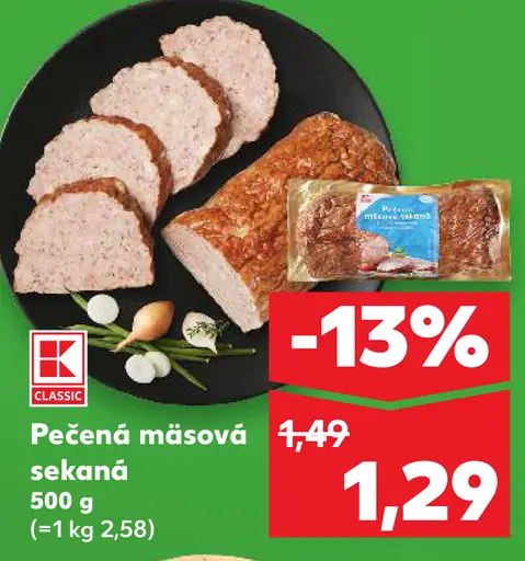 K-Classic Pečená mäsová sekaná