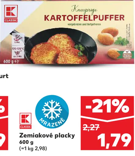 K-Classic zemiakové placky mrazené
