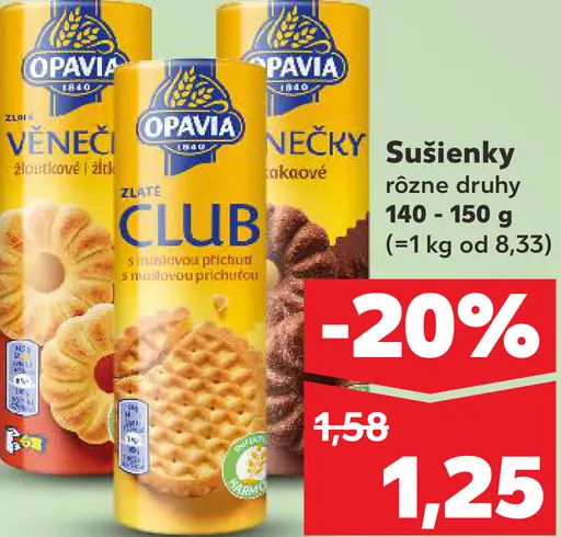 Opavia Club Venčeky sušienky