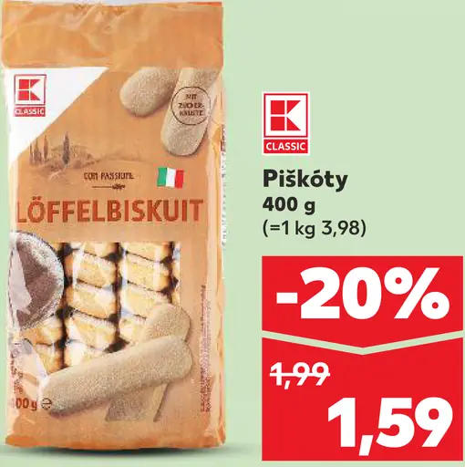 K-Classic piškóty Löffelbiskuit