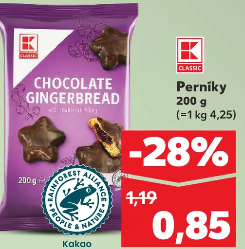 K-Classic Chocolate Gingerbread perníky kakaové