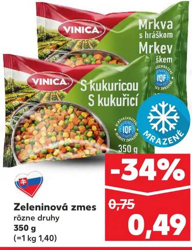 Vinica Zeleninová zmes s kukuricou mrazená