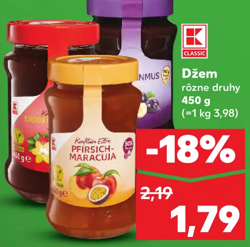 K-Classic Džem rôzne druhy