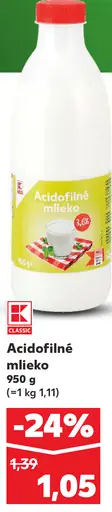 Acidofilné mlieko klasik