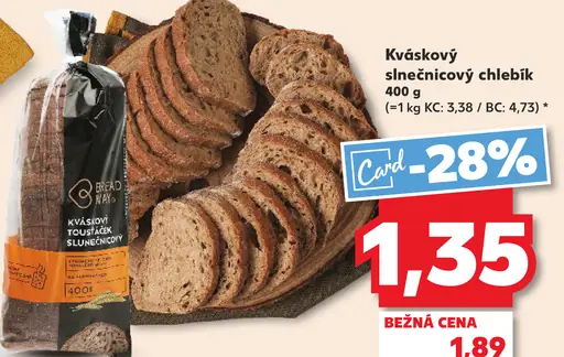 Kváskový slnečnicový chlebík