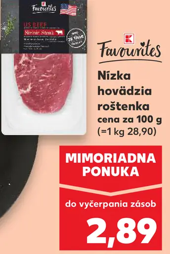K-Favourites nízka hovädzia roštenka