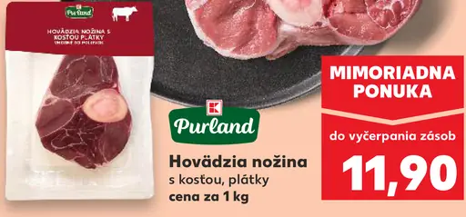 Purland hovädzia nožina s kosťou, plátky