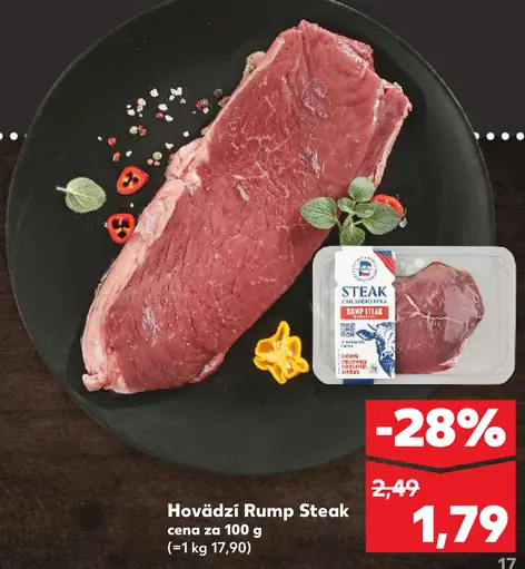 K-Purland hovädzí Rump steak
