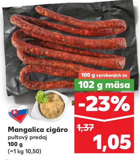 Mangalica cigáro pultový predaj