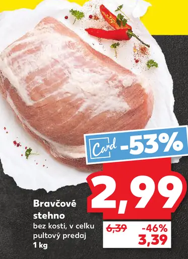 Bravčové stehno bez kosti