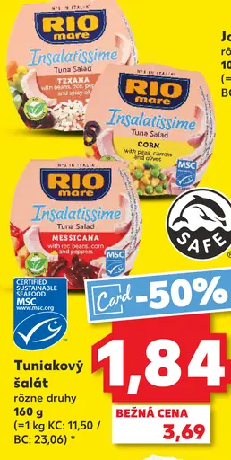 Rio Mare Insalatissime Tuniak šalát - Mexicana