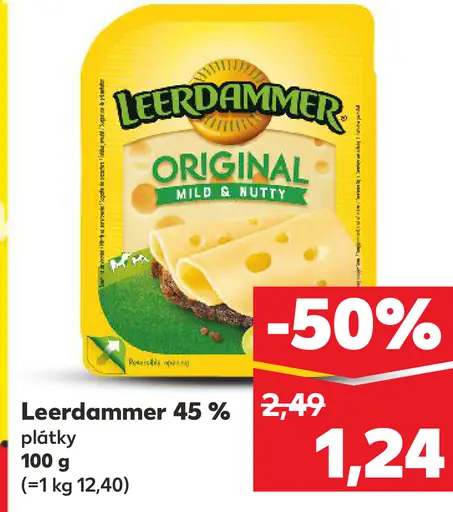Leerdammer plátky syr 45 %