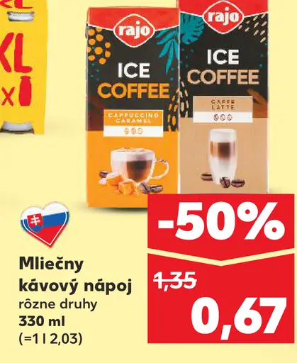 Rajo ICE COFFEE Mliečny kávový nápoj