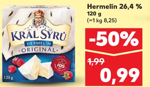 Král Sýrů Hermelín 26,4 %