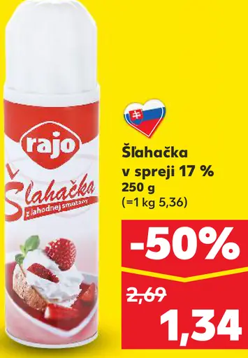 Rajo Šľahačka v spreji 17%
