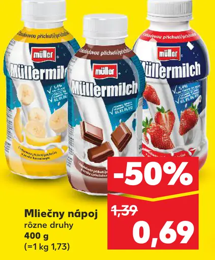 Müller Milch mliečny nápoj