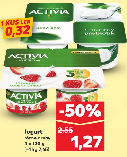 Activia jogurt marhuľa