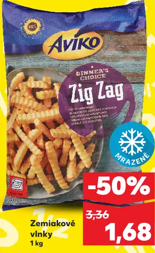 Aviko Zig Zag Zemiakové vlnky mrazené