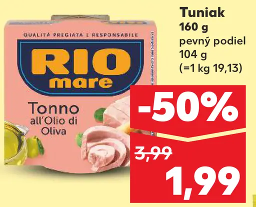 Rio Mare Tuniak v olivovom oleji