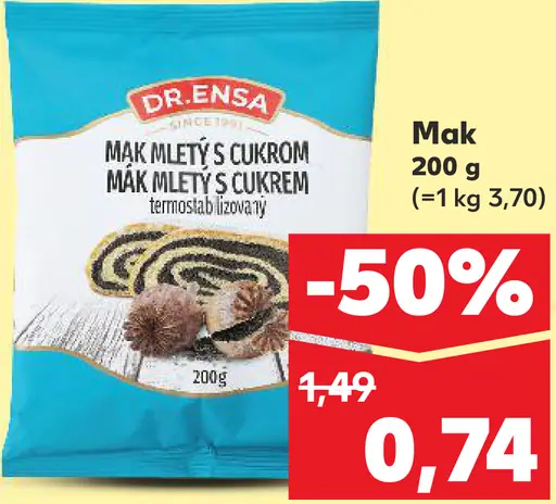 Dr. Ensa Mletý mak s cukrom