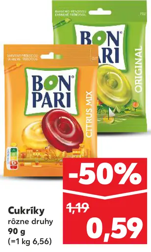 Bon Pari, Hašlerky cukríky rôzne druhy