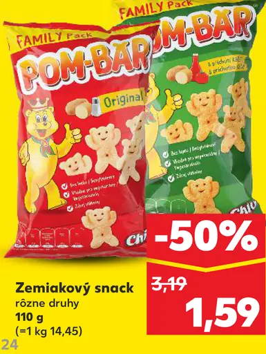 Pom-Bär zemiakový snack