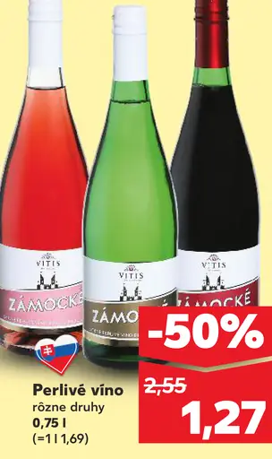 Vitis Zámocké perlivé víno