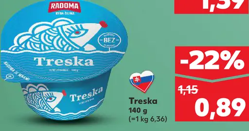 Radoma treska majonézový šalát